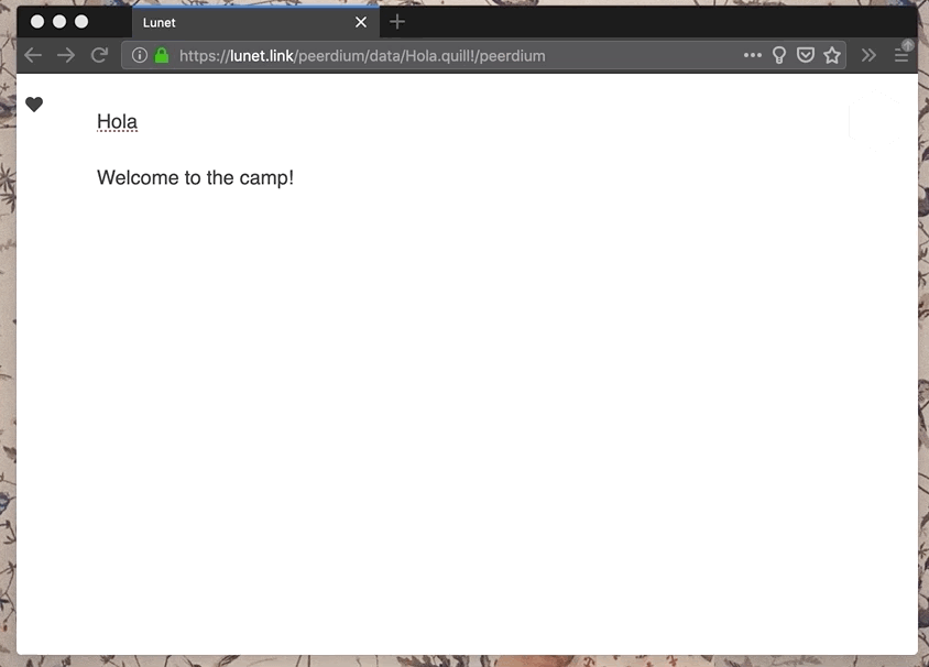 open in console